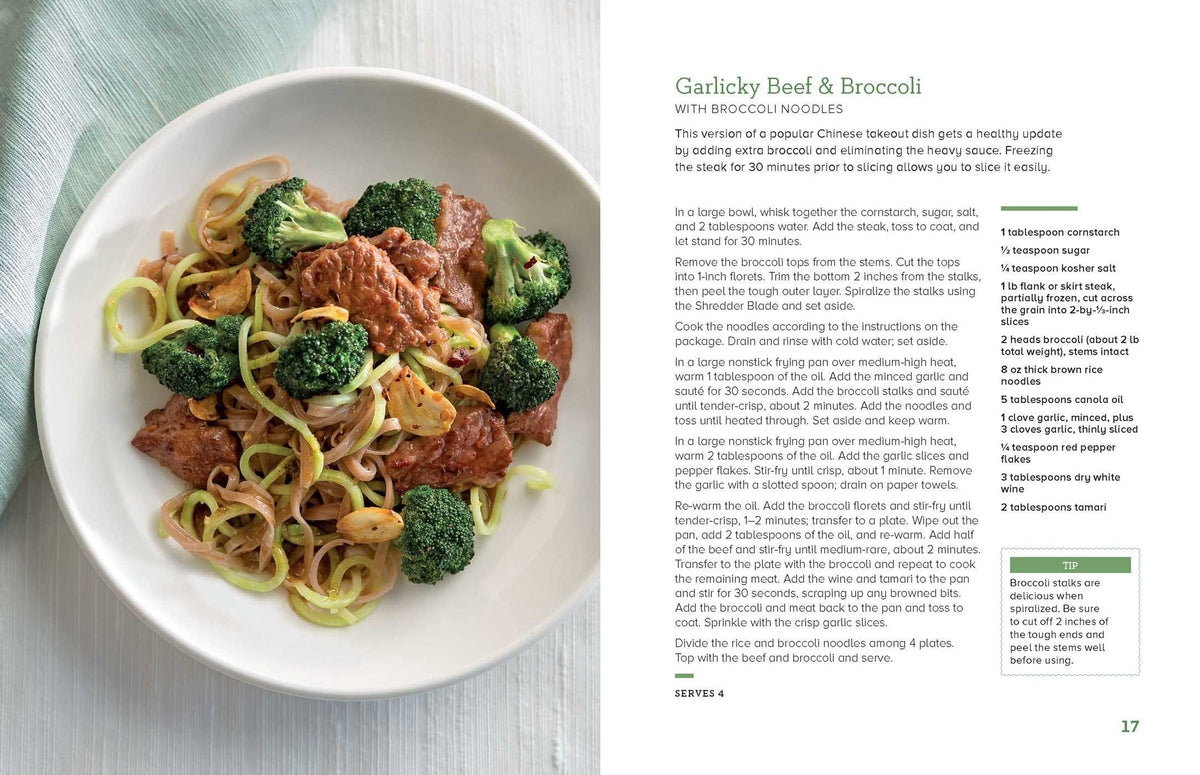 Simon & Schuster The Spiralizer Cookbook by Williams-Sonoma Test Kitchen New - Little Miss Muffin Children & Home
