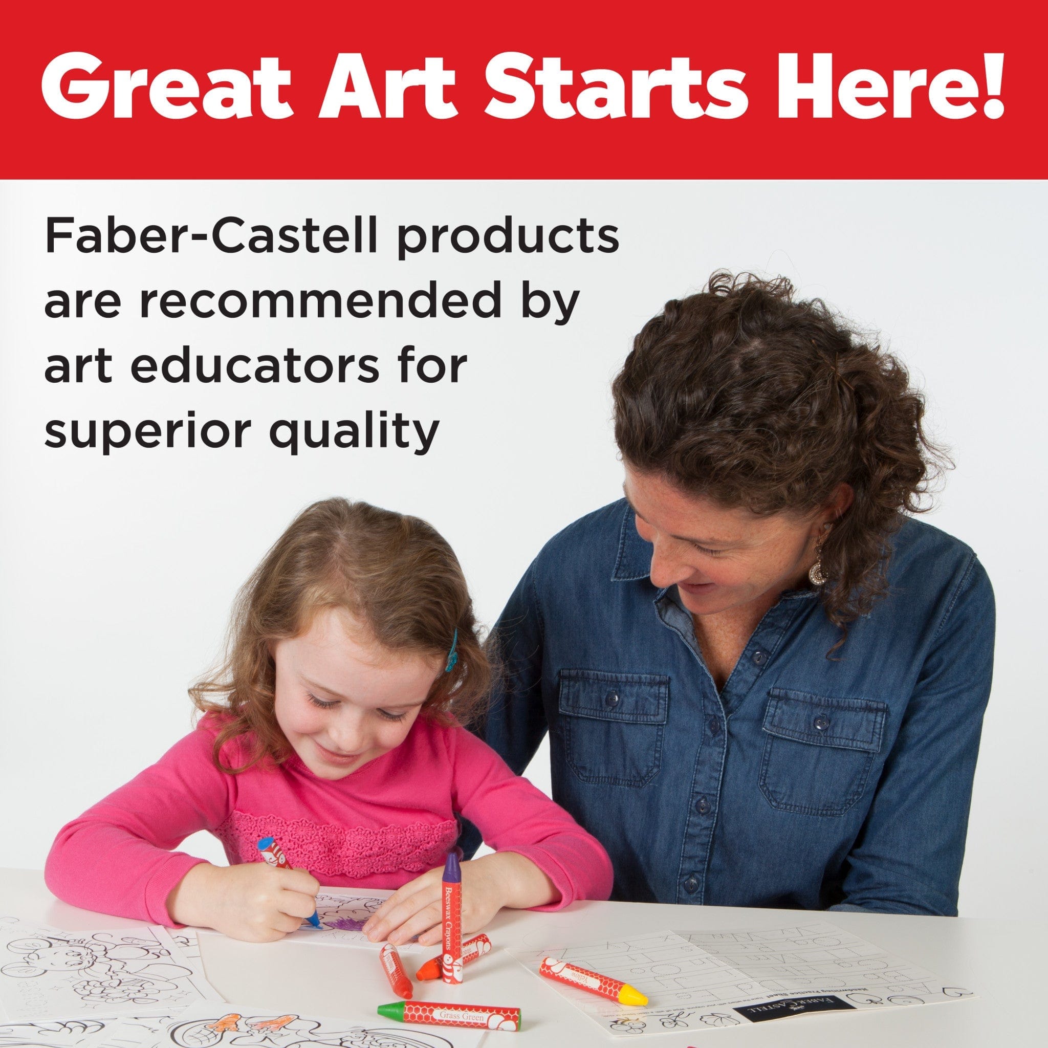 Faber Castell Faber Castell 24ct Brilliant Beeswax Crayons in Storage Case - Little Miss Muffin Children & Home