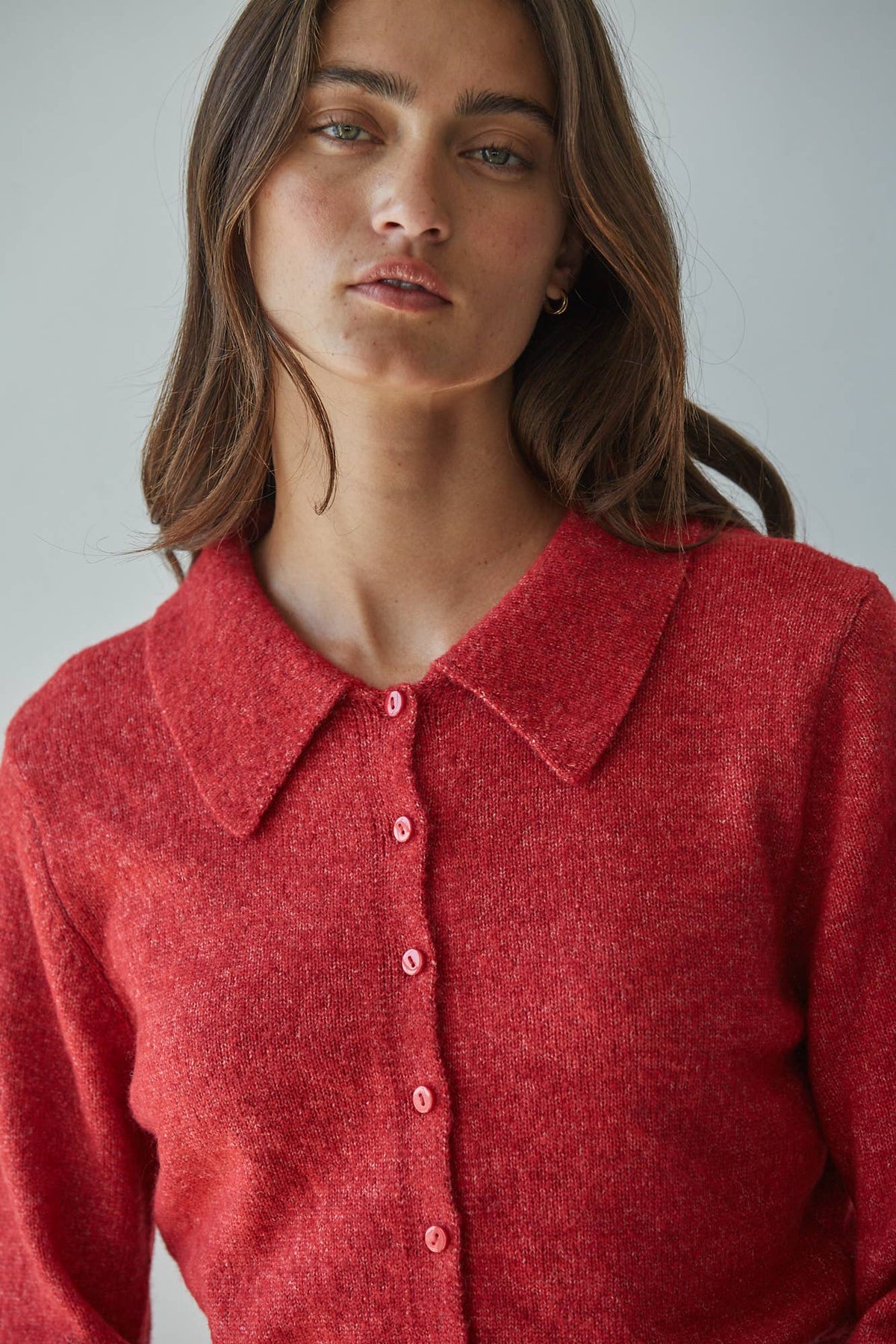 By Together Knit Sweater Collared Button Down Cardigan - Little Miss Muffin Children & Home