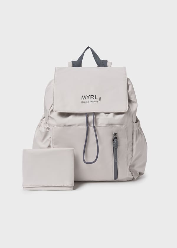Mayoral Usa Inc Waterproof Diaper Bag with Changing Mat in Ice - Little Miss Muffin Children & Home
