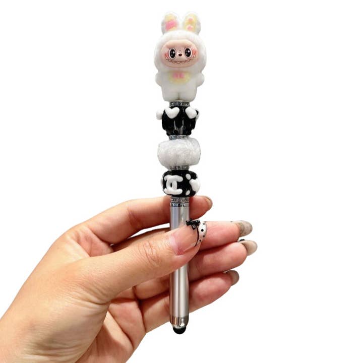 white labubu pen