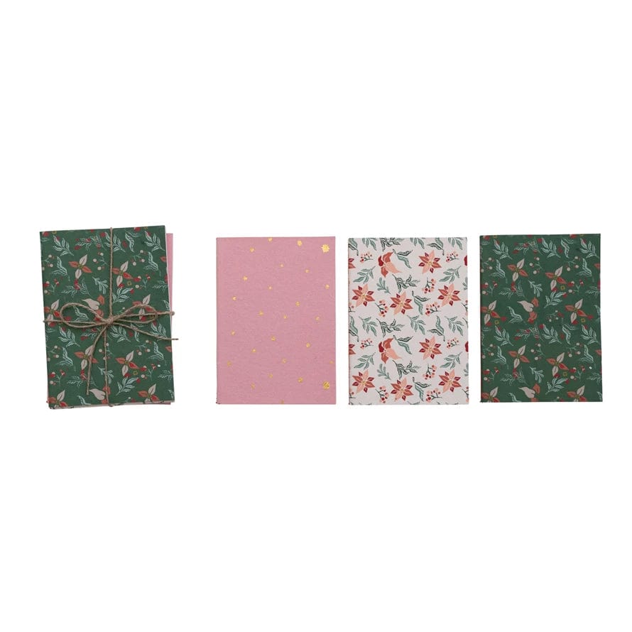 Creative Co-Op Creative Co-op Handmade Recycled Paper Soft Cover Notebooks Set of 3 - Little Miss Muffin Children & Home