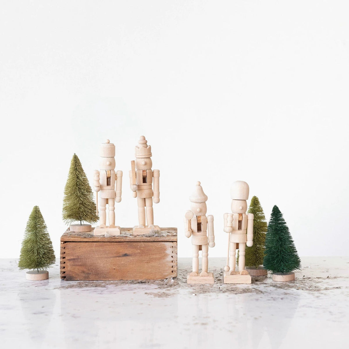 Creative Co-op Creative Co-op Natural Wood Nutcracker Ornament , 4 Styles - Little Miss Muffin Children & Home