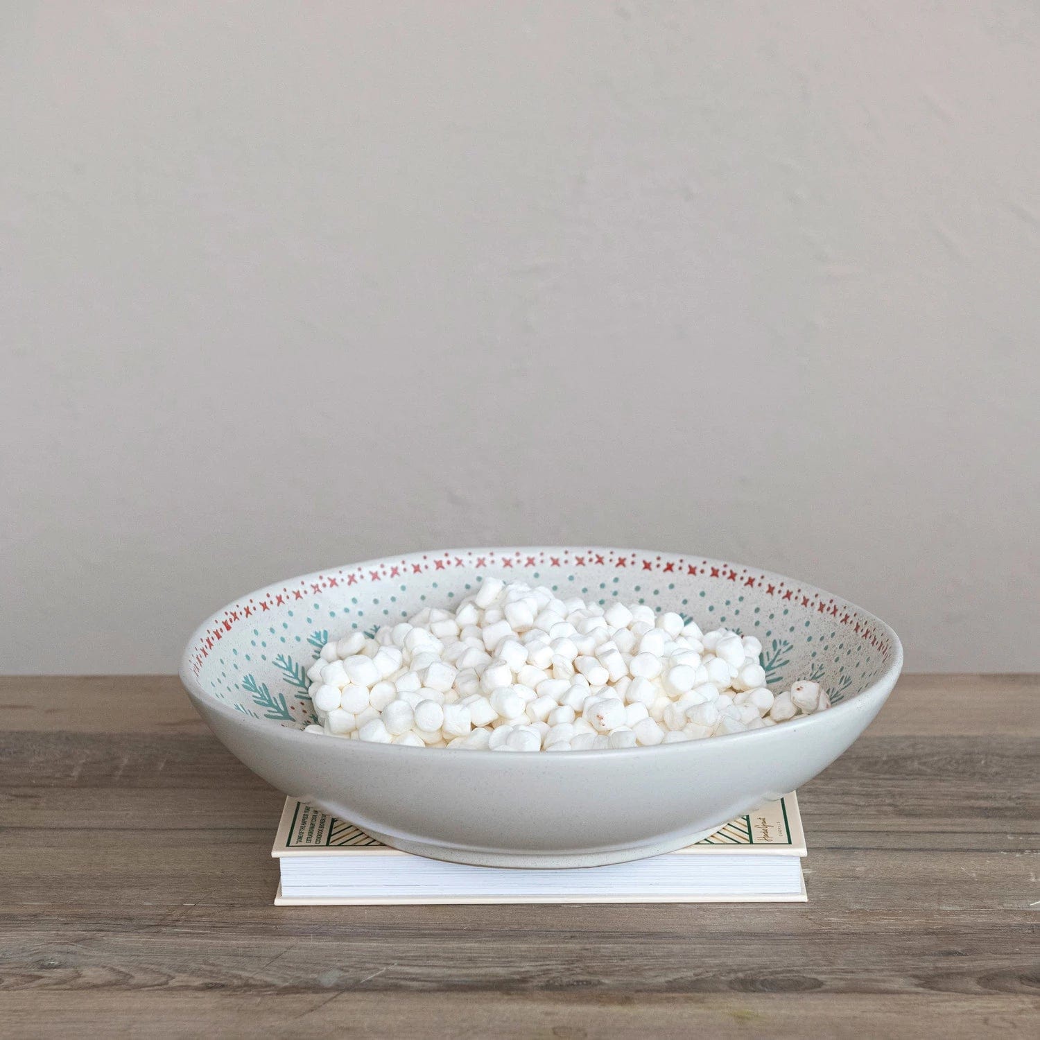 Creative Co-op Creative Co-op Hand-Stamped Stoneware Serving Bowl with Wax Relief Pattern - Little Miss Muffin Children & Home