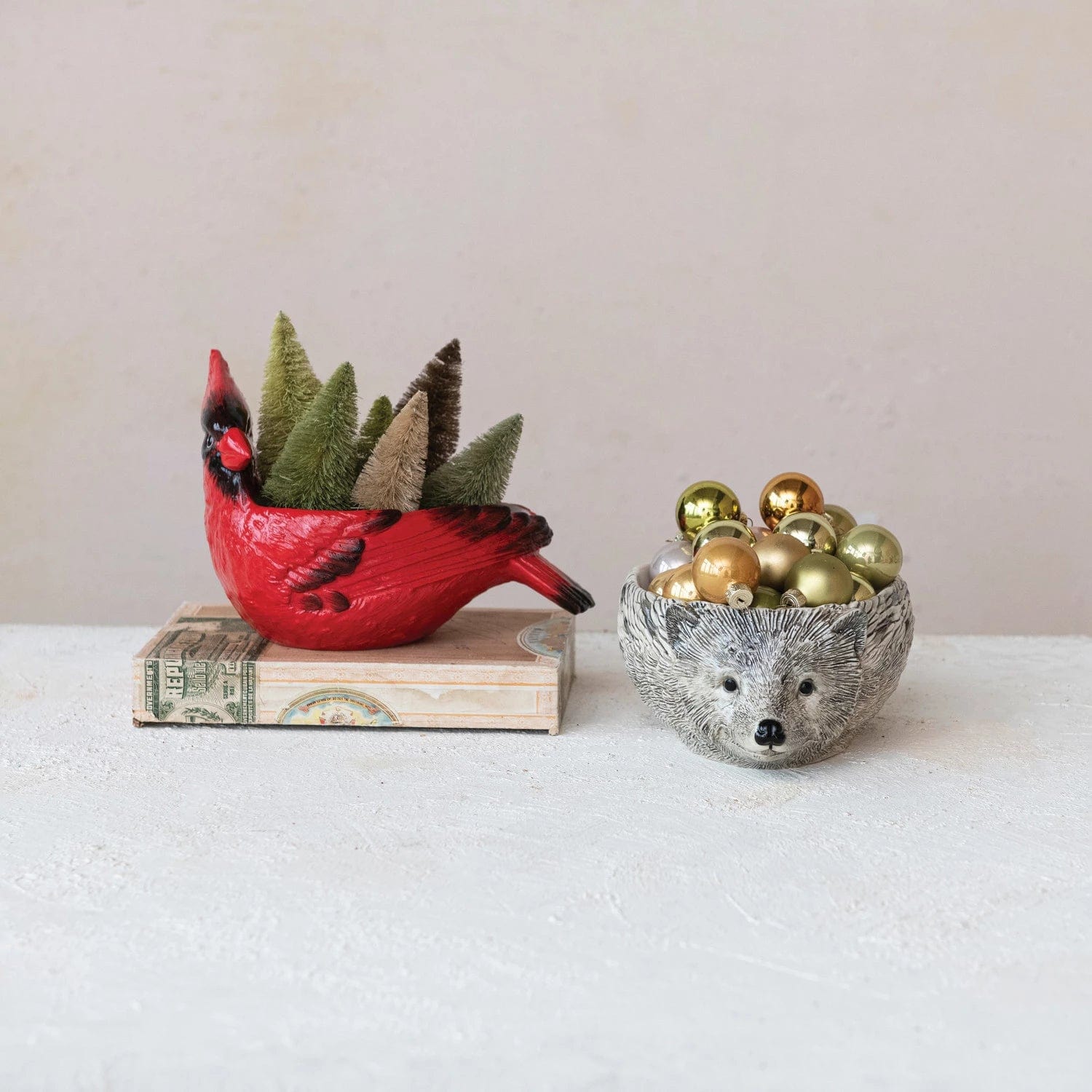 Creative Co-op Creative Co-op Stoneware Cardinal Shaped Bowl - Little Miss Muffin Children & Home