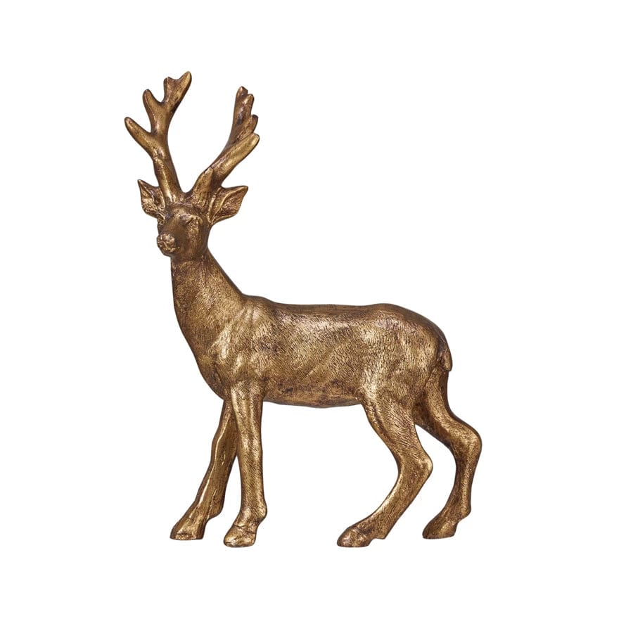 Creative Co-op Creative Co-op Resin Buck, Gold Finish - Little Miss Muffin Children & Home