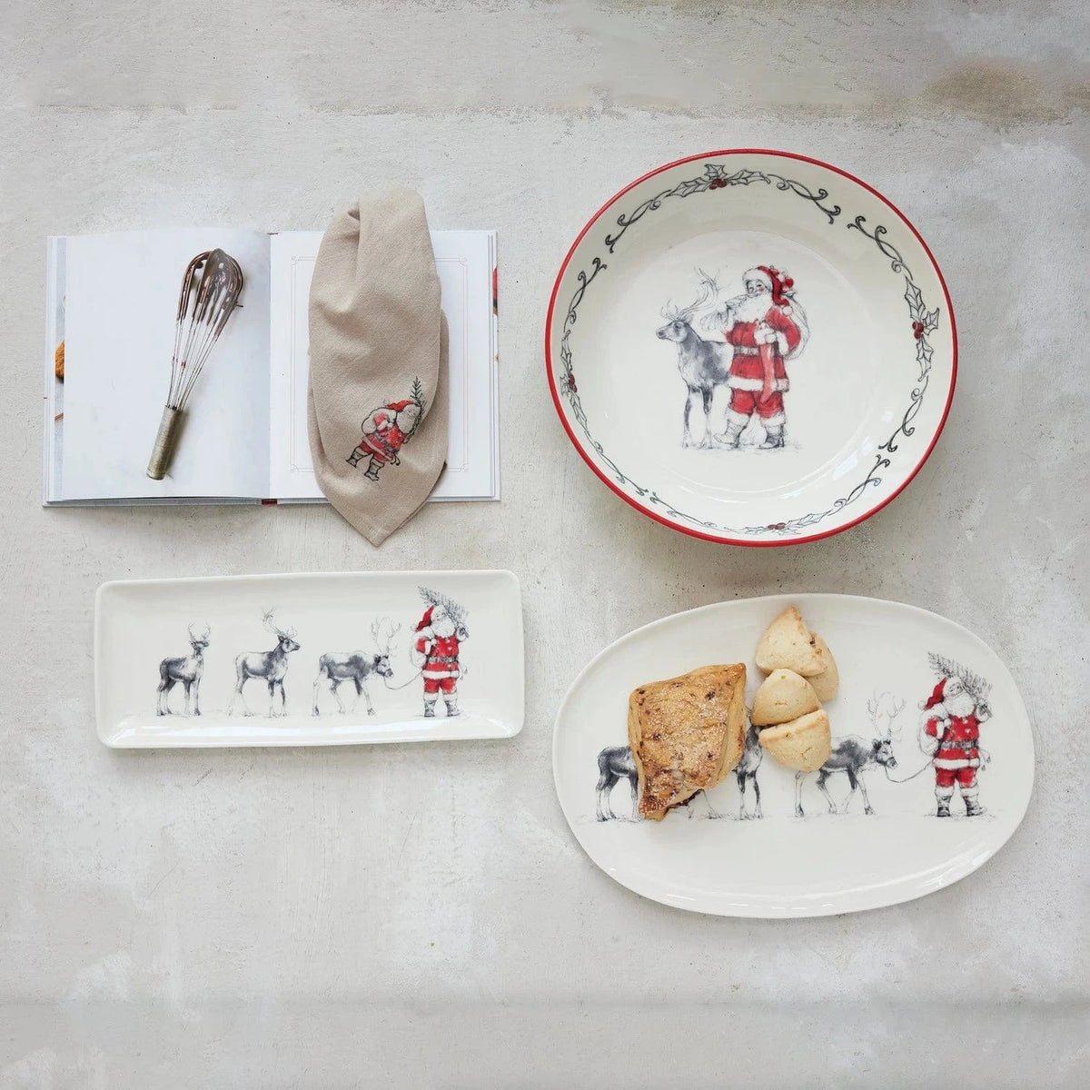 oval ceramic christmas platter