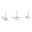 metal music ornaments