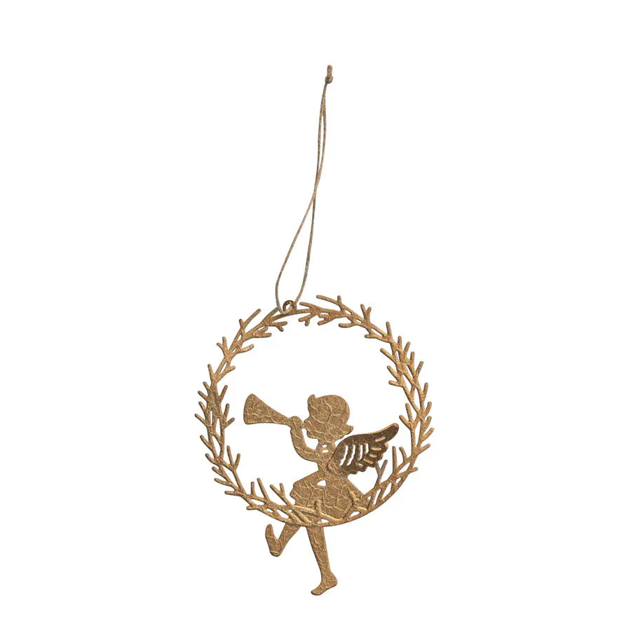 angel on a wreath ornament