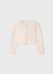 Mayoral Usa Inc Mayoral Zip Up Furry Cardigan in Chickpea - Little Miss Muffin Children & Home