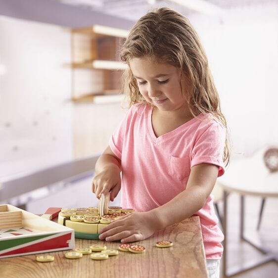 Melissa & Doug Melissa & Doug Wooden Pizza Set - Little Miss Muffin Children & Home