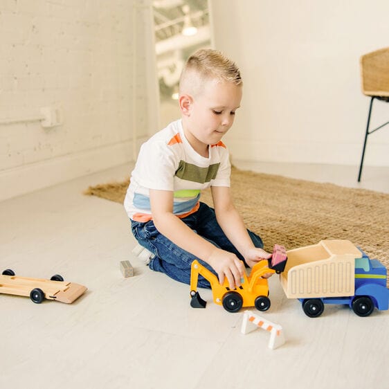 Melissa & Doug Melissa & Doug Classic Toy Dump Truck & Loader - Little Miss Muffin Children & Home
