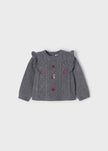 MAY - Mayoral Usa Inc Mayoral Baby Embroidered Ruffle Sweater - Little Miss Muffin Children & Home
