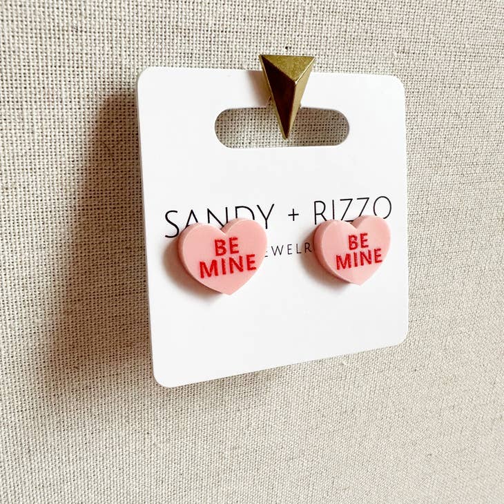 Sandy + Rizzo Sandy + Rizzo Be Mine Stud Earrings - Little Miss Muffin Children & Home