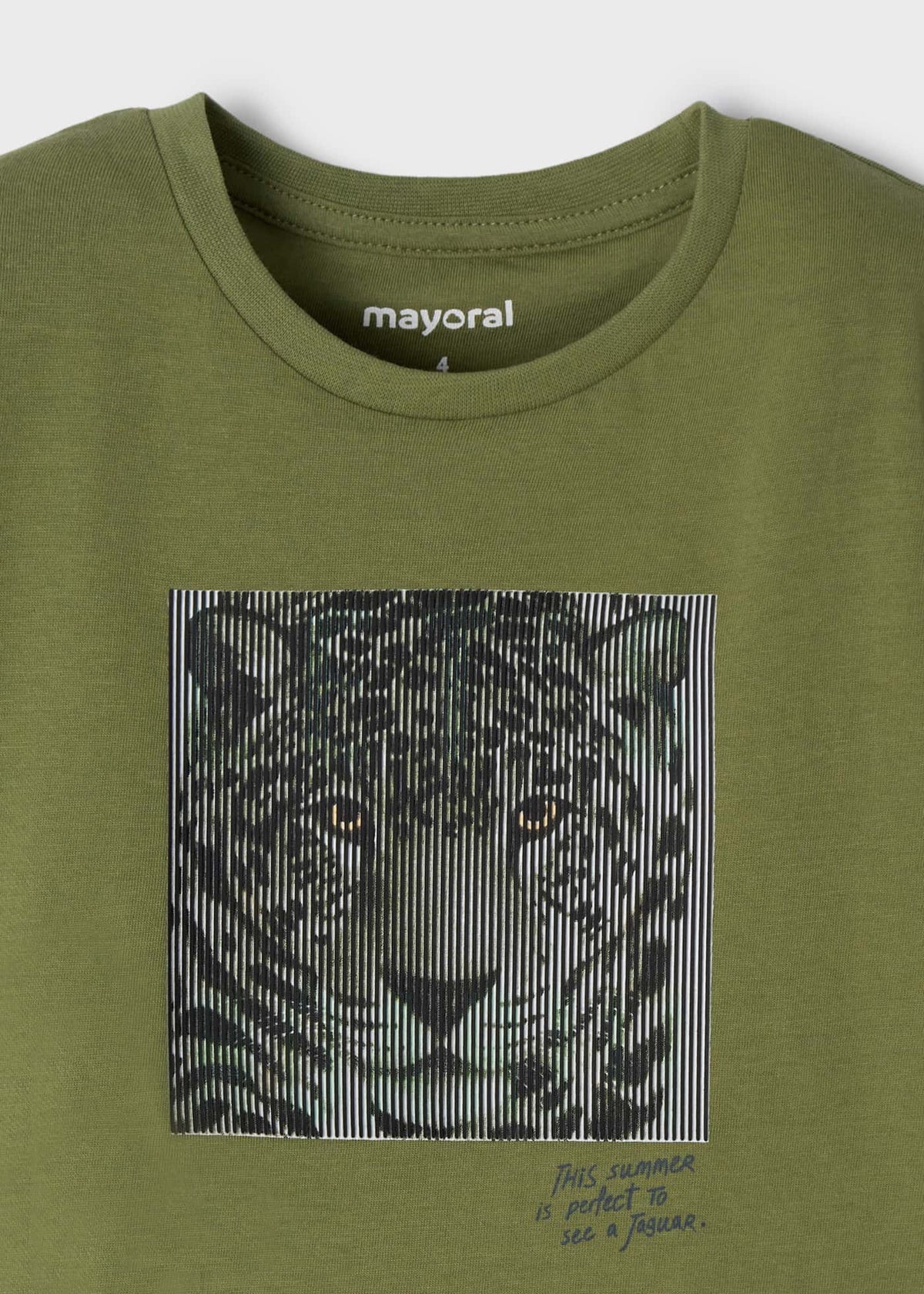 Mayoral Mayoral 3.005 Short Sleeve 3-D Tiger T-SHIRT - Little Miss Muffin Children & Home
