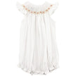 Bailey Boys Bailey Boys White with Ivory Rose Vine, Bishop Short Romper - Little Miss Muffin Children & Home