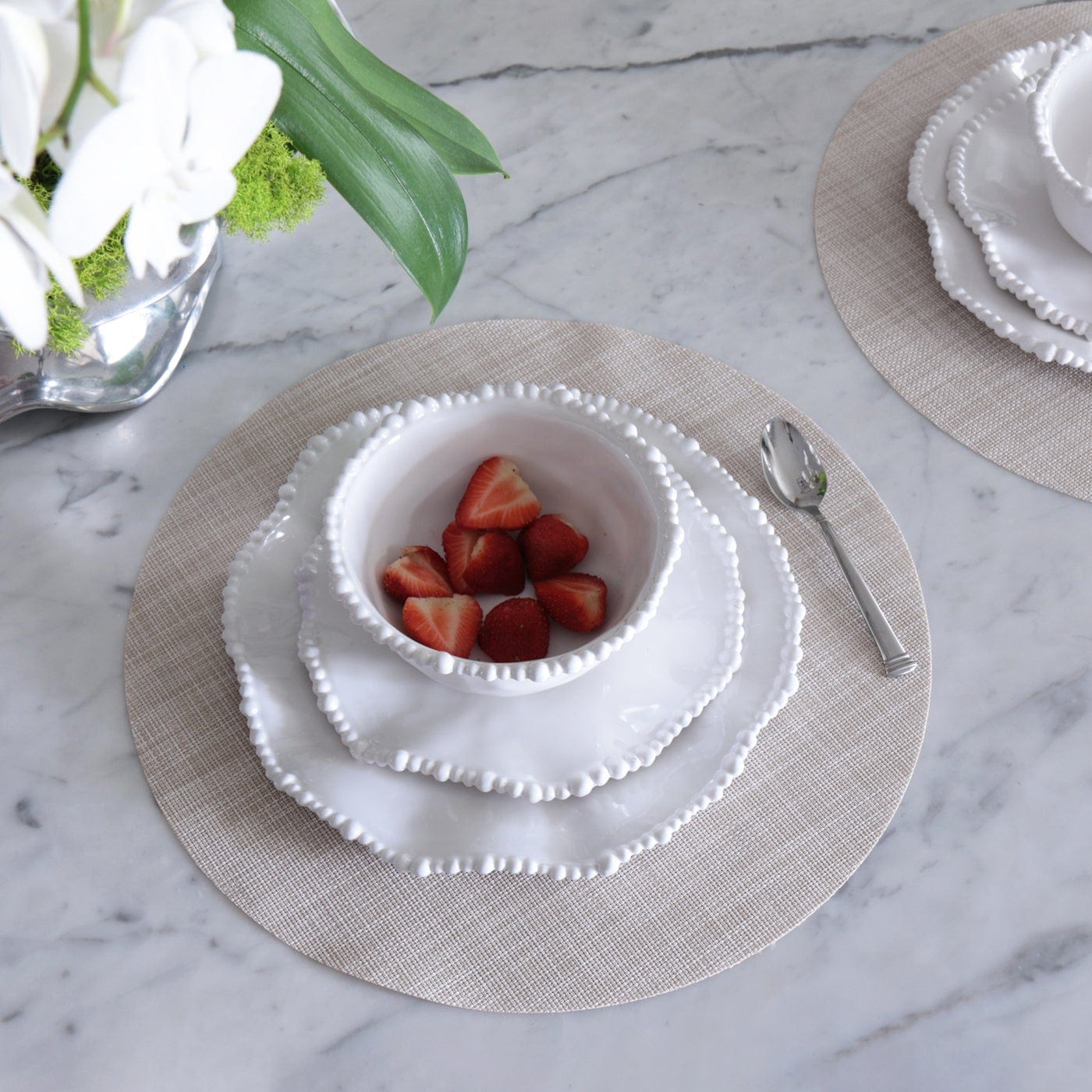 Beatriz Ball Beatriz Ball 2524 VIDA Round Woven Placemats Set of 4 Natural - Little Miss Muffin Children & Home