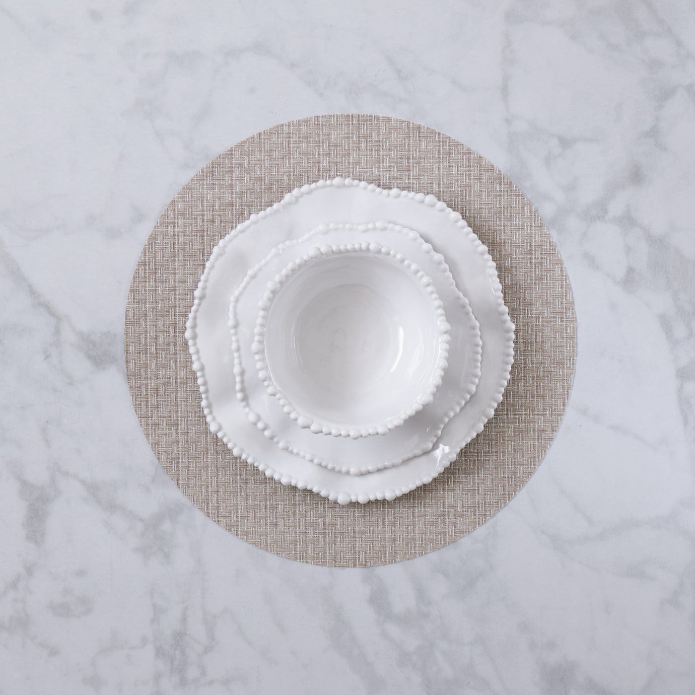 Beatriz Ball Beatriz Ball 2525 VIDA Round Woven Placemats Set of 4 Rattan - Little Miss Muffin Children & Home