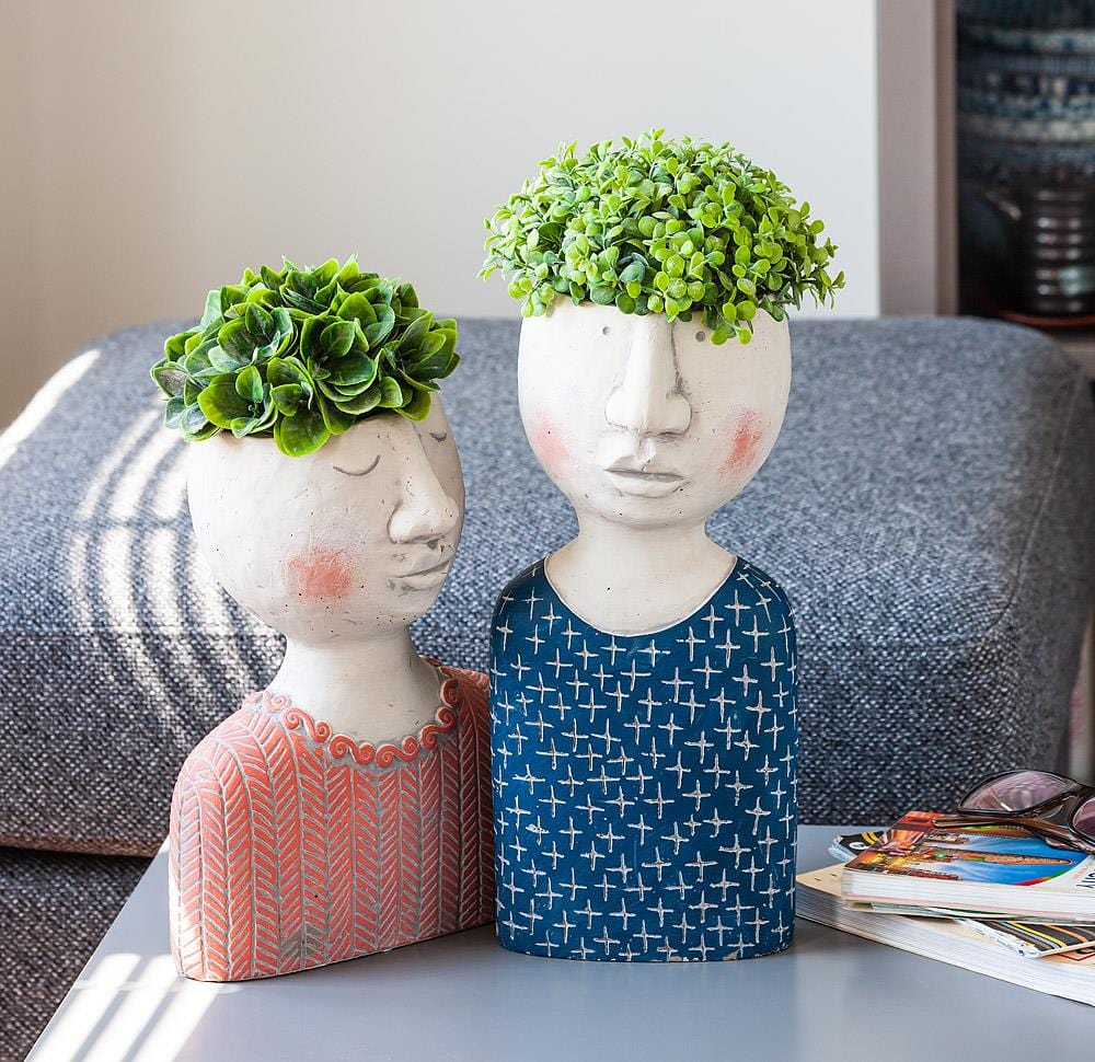Abbott Abbott Large Male Head Planter - Little Miss Muffin Children & Home