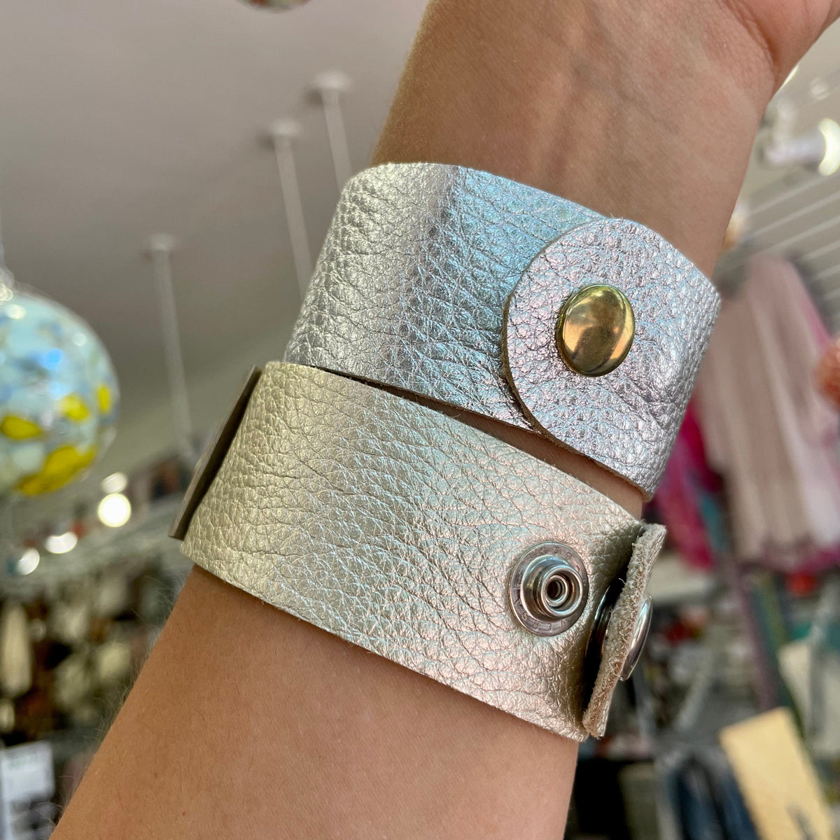 Lisa Devlin Designs Lisa Devlin Designs Butterfly Leather Cuff - Little Miss Muffin Children & Home