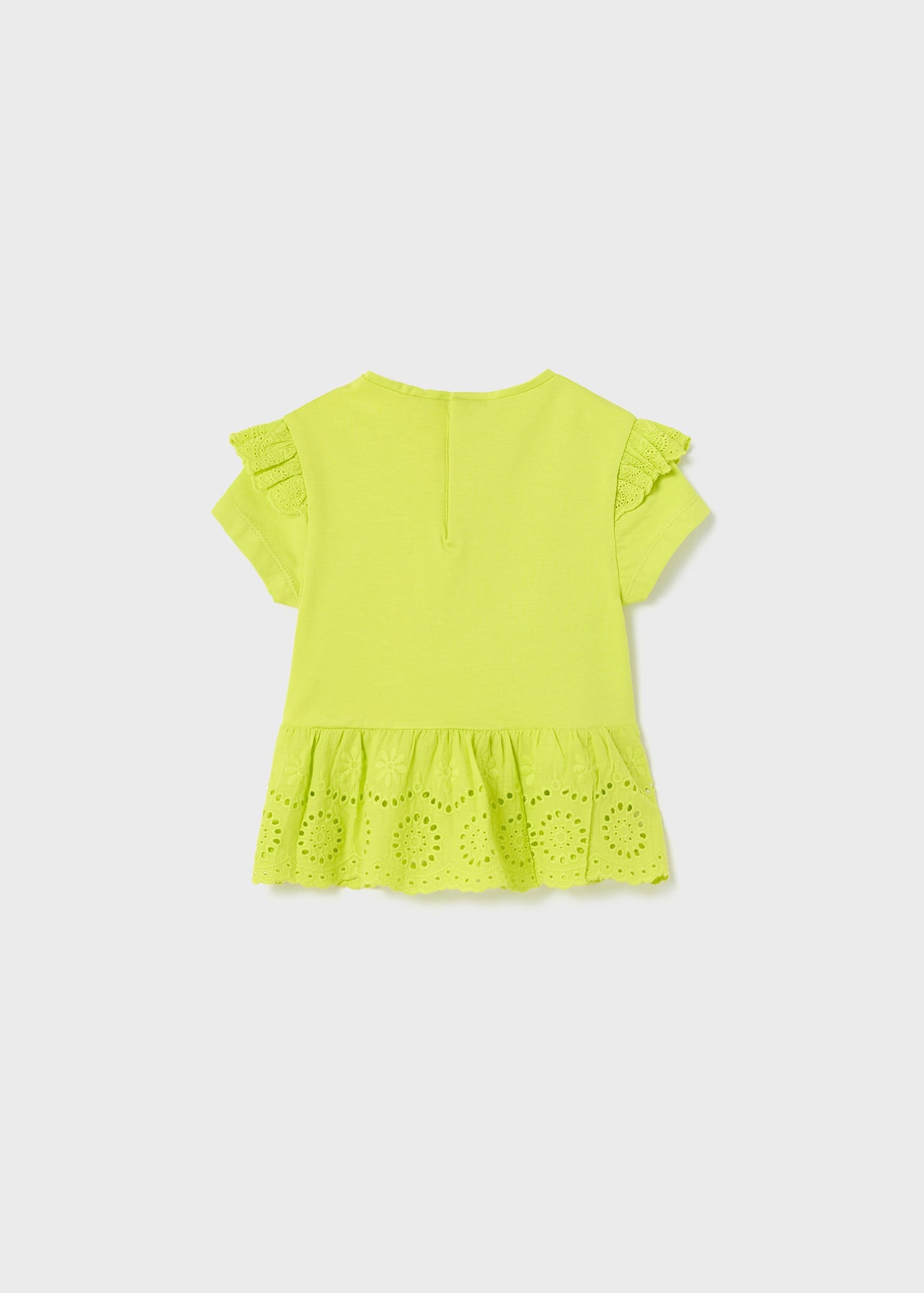 Mayoral Usa Inc Mayoral Short Sleeve Shirt with Eyelet Trim - Little Miss Muffin Children & Home