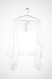 Oro Bonito Oro Bonito Long Sleeve Draped Linen Top - Little Miss Muffin Children & Home
