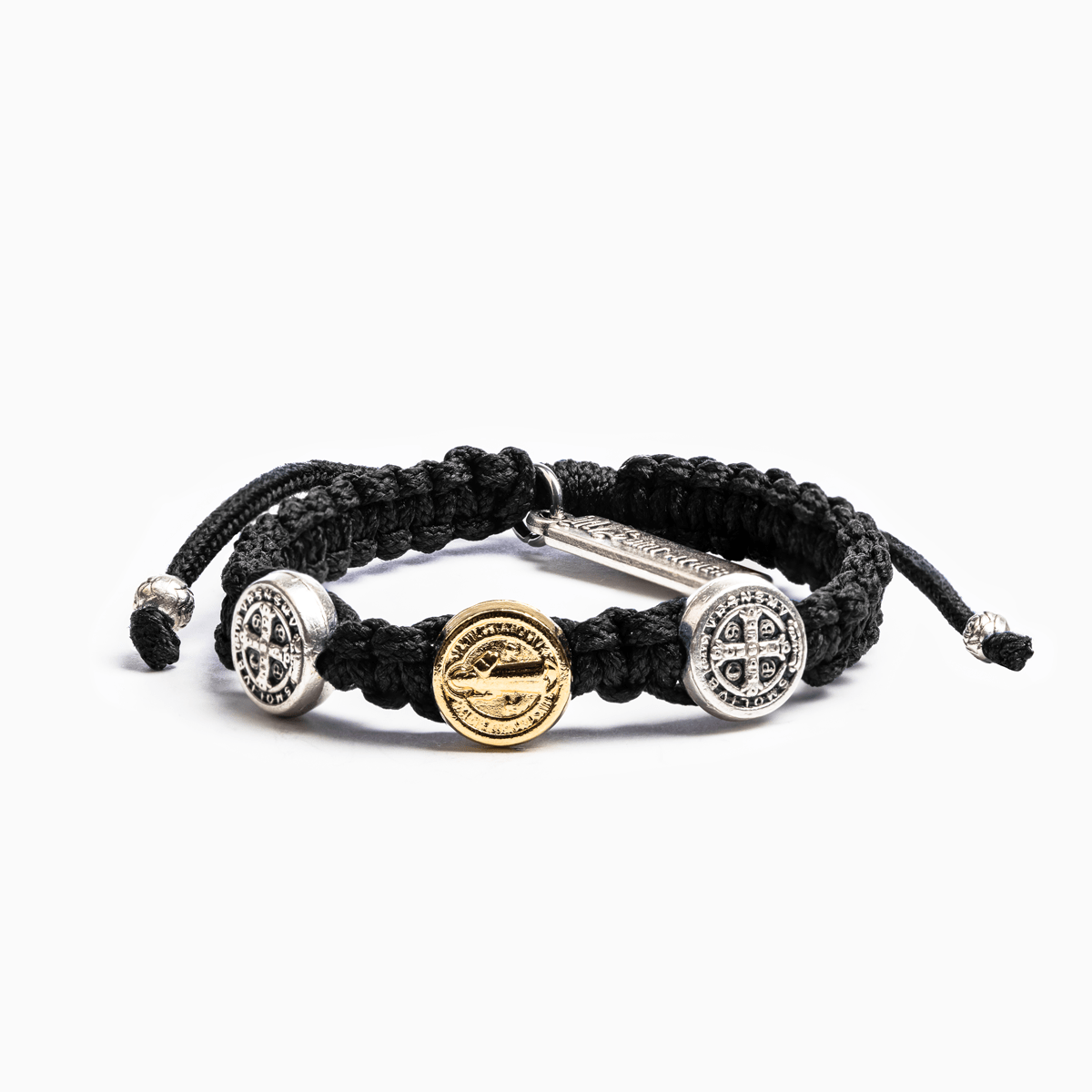 My Saint My Hero My Saint My Hero First Communion Child of God Mixed Medal Bracelet in Black - Little Miss Muffin Children & Home