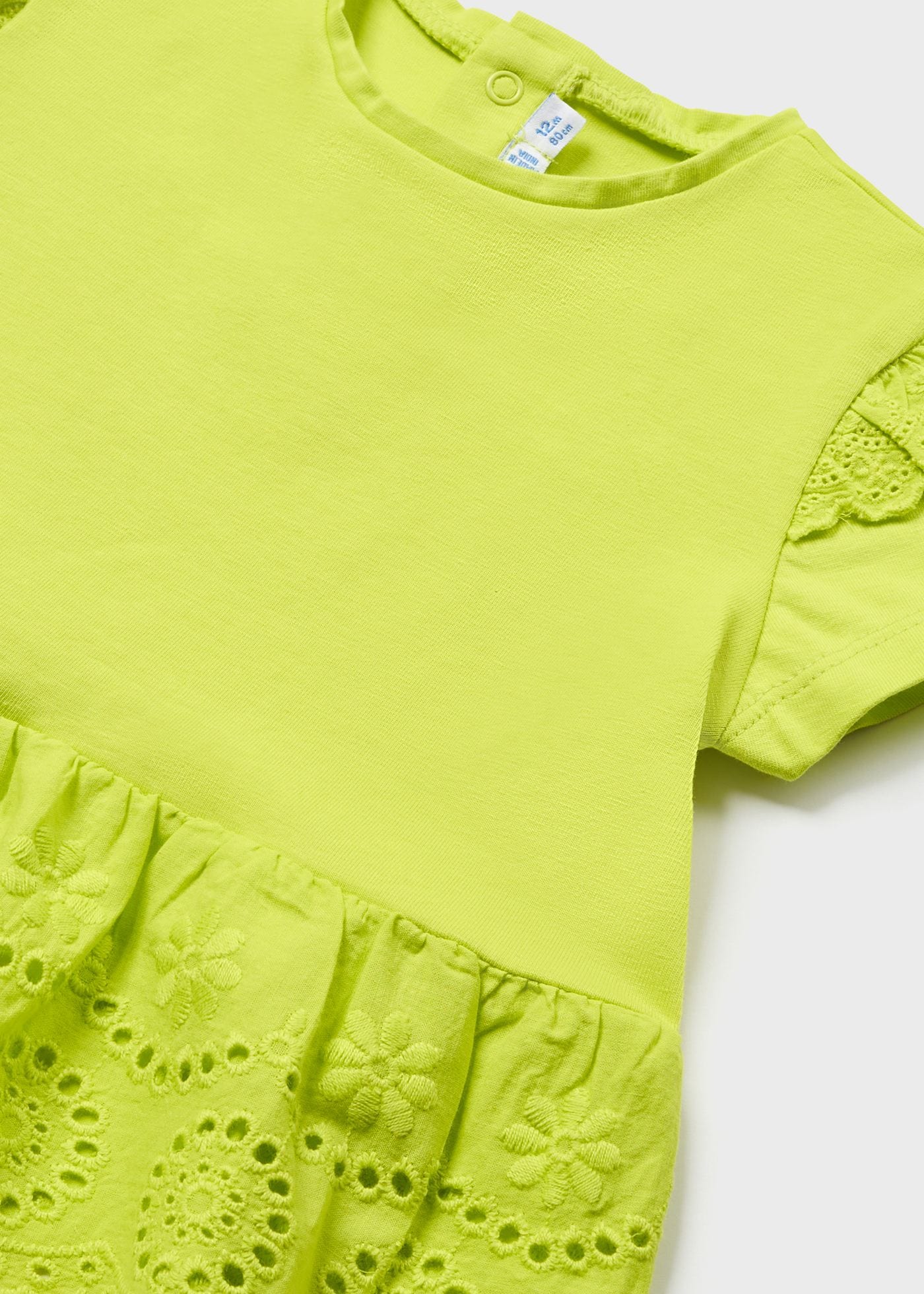 Mayoral Usa Inc Mayoral Short Sleeve Shirt with Eyelet Trim - Little Miss Muffin Children & Home