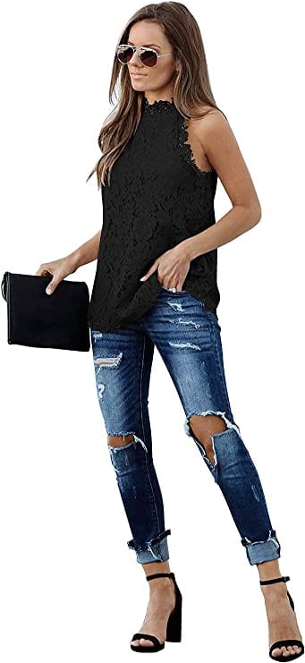 Sunshine Sunshine Halter Lace Tanks - Little Miss Muffin Children & Home