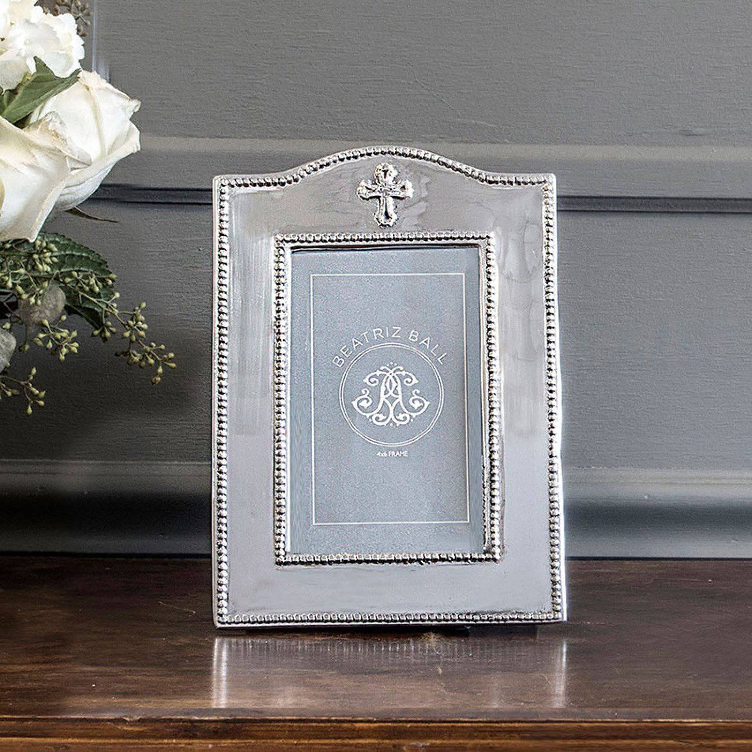 Beatriz Ball - Beatriz Ball Baby Cross Vertical Frame 4"x6" 6751 - Little Miss Muffin Children & Home