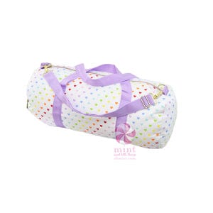 OHM - Mint Sweet Little Things Mint Sweet Little Things Tiny Hearts Weekend Duffel - Little Miss Muffin Children & Home