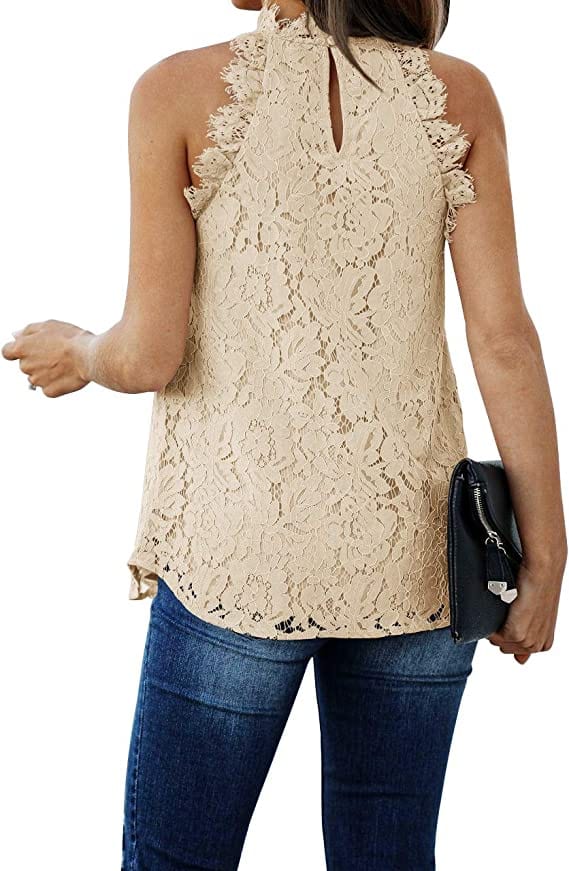 Sunshine Sunshine Halter Lace Tanks - Little Miss Muffin Children & Home