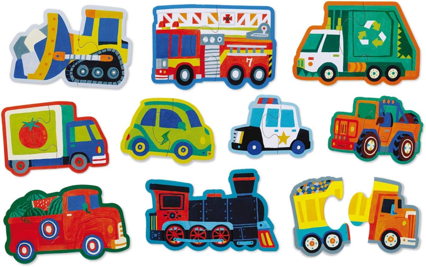 CRC - Crocodile Creek Crocodile Creek Let's Begin Vehicles Puzzles - Little Miss Muffin Children & Home
