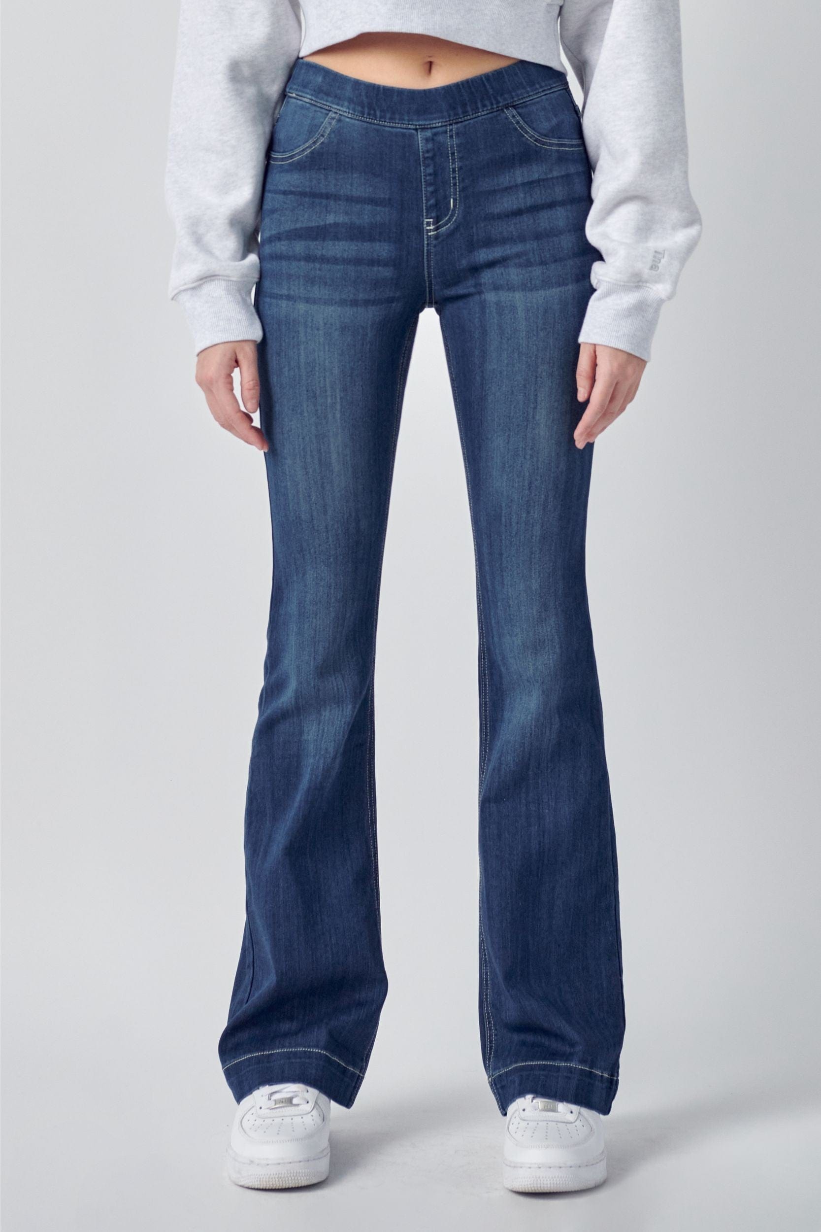Cello Jeans Cello Mid Rise Flare Jeggings - Little Miss Muffin Children & Home
