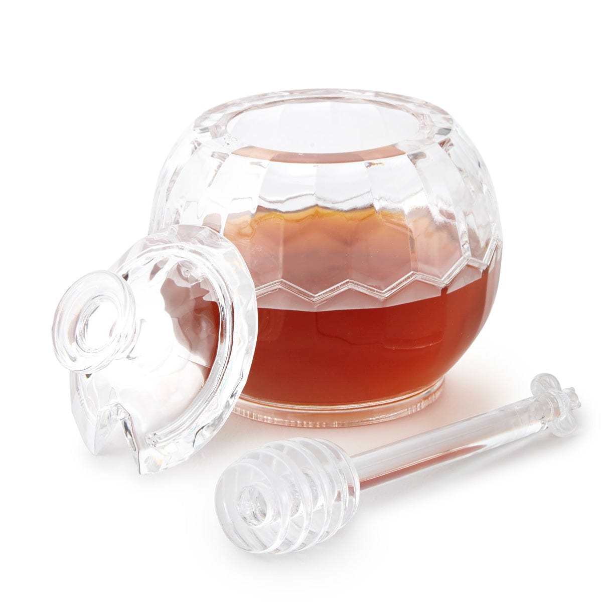 Huang Acrylic Inc. Huang Acrylic Sphere Shaped Honey Jar with Server - Little Miss Muffin Children & Home