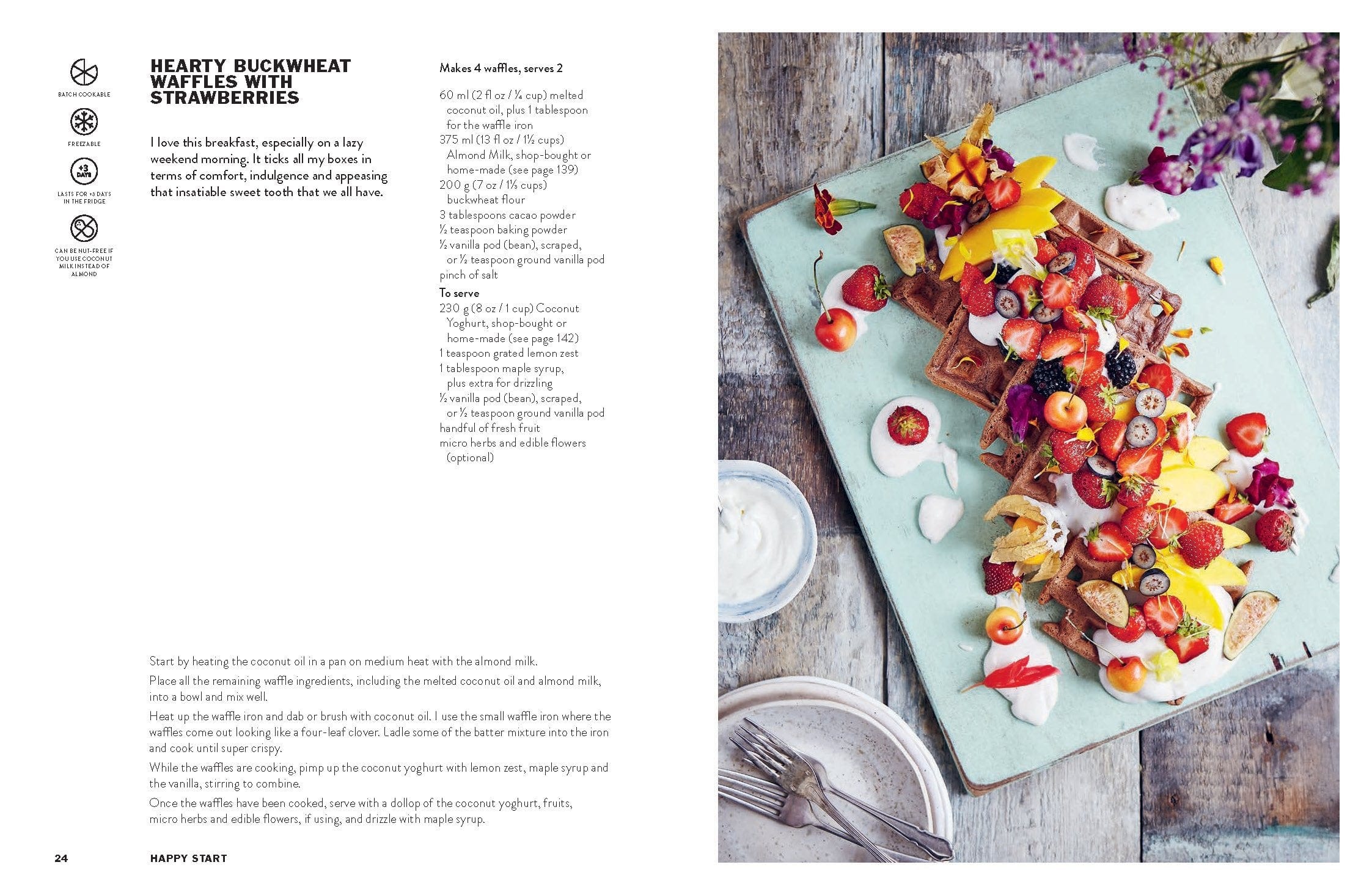 Hachette Happy Food: Fast, Fresh, Simple Vegan - Little Miss Muffin Children & Home