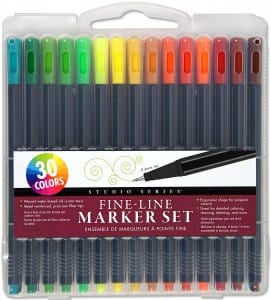 Peter Pauper Press - Peter Pauper Press Studio Series Fine-Line Marker Set - Little Miss Muffin Children & Home