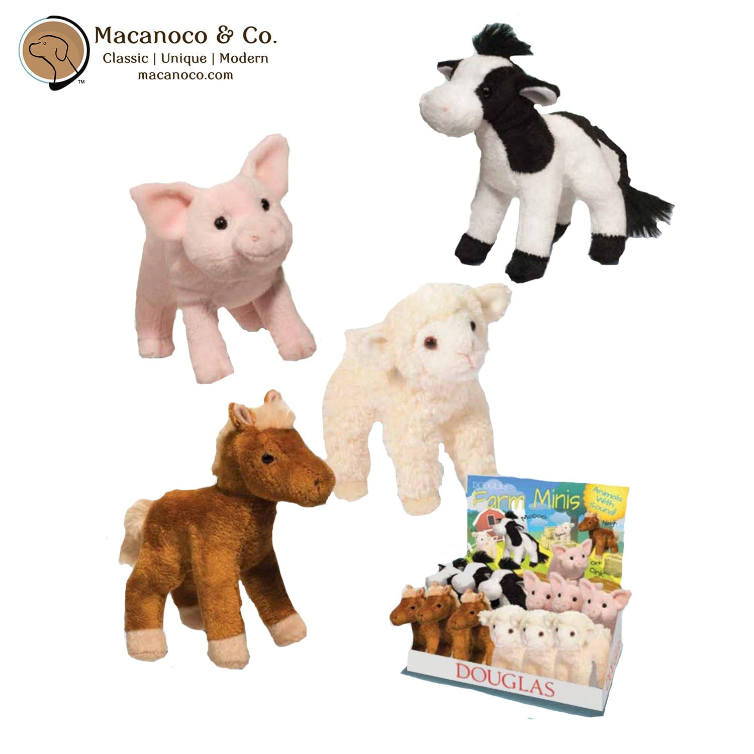 DOU - Douglas Toys Douglas Toys Farm Minis Lamb with Sound - Little Miss Muffin Children & Home