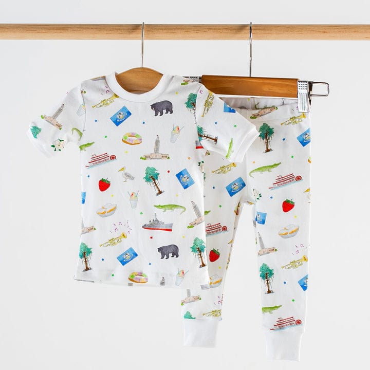 Nola Tawk Nola Tawk Louisiana Kids Organic Muslin Pajama - Little Miss Muffin Children & Home