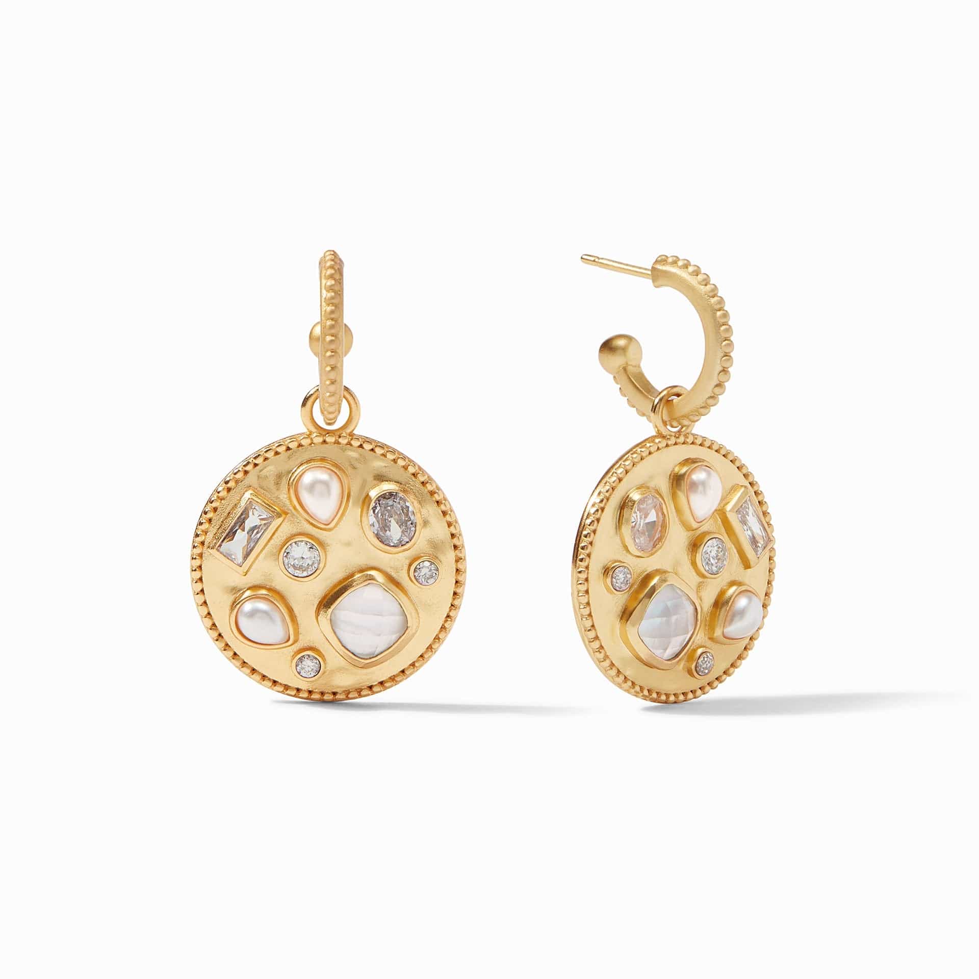 Julie Vos Julie Vos Antonia Mosaic Hoop & Charm Earring - Little Miss Muffin Children & Home