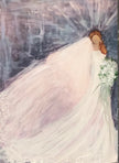Whereable Art Whereable Art Bride Linen Euro Pillow - Little Miss Muffin Children & Home