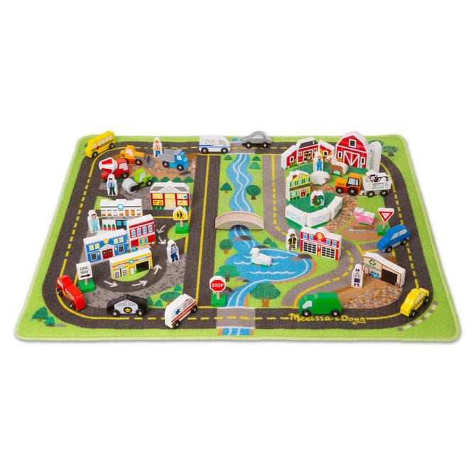 Melissa & Doug Melissa & Doug Deluxe Road Rug Play Set - Little Miss Muffin Children & Home