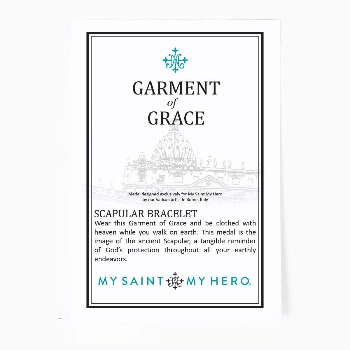 My Saint My Hero My Saint My Hero Garment Of Grace Scapular Bracelet Tan/Silver - Little Miss Muffin Children & Home