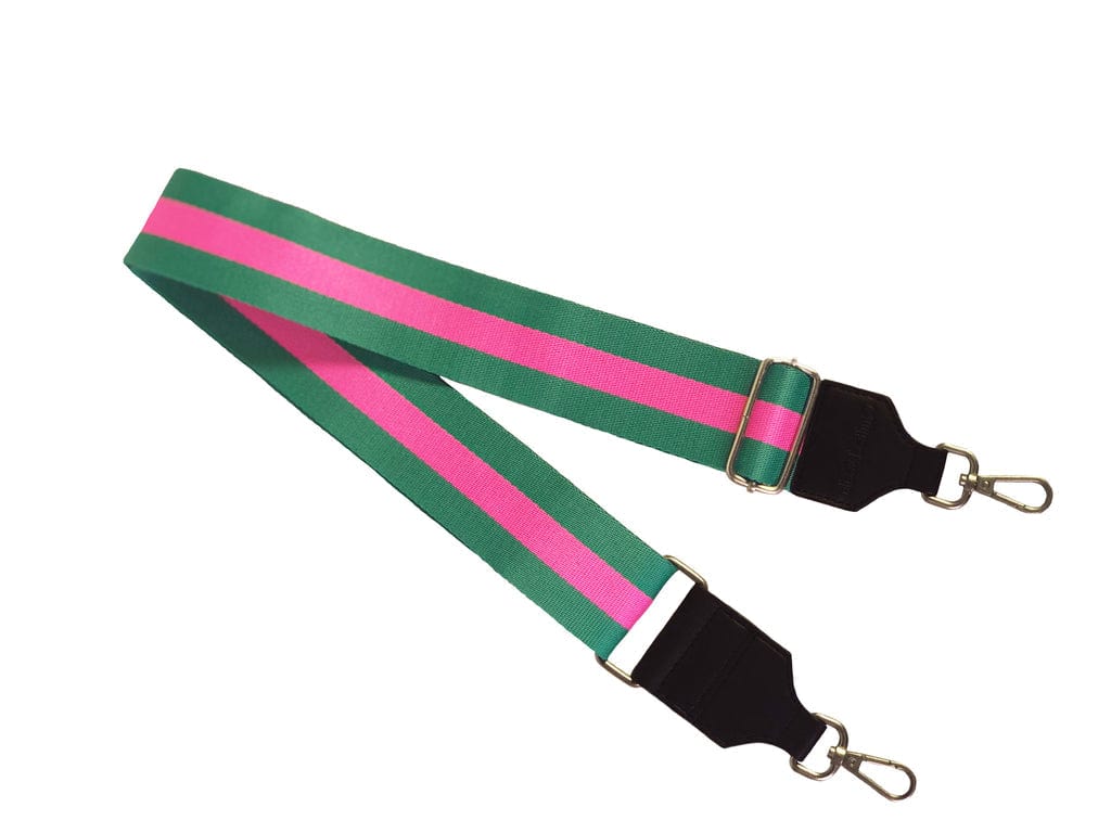 Quilted Koala Quilted Koala Koala Straps Pink/Green Stripe - Little Miss Muffin Children & Home