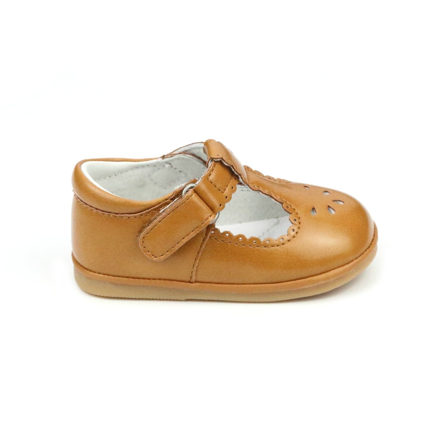 L'amour L'amour Baby Dottie Scalloped T-Strap Metallic Mary Jane - Little Miss Muffin Children & Home