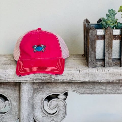 Whereable Art Whereable Art Blue Crab Baseball Cap - Little Miss Muffin Children & Home
