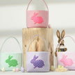 Sunshine Sunshine Seersucker Bunny Applique Easter Basket - Little Miss Muffin Children & Home
