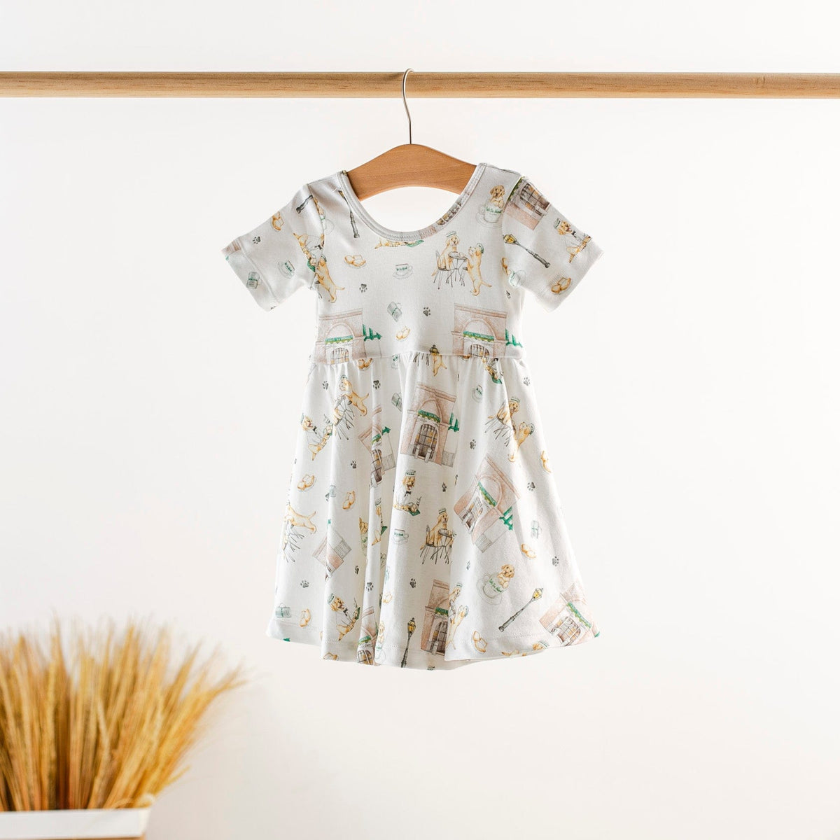 NT - Nola Tawk Nola Tawk Paws for Beignets Organic Cotton Twirl Dress - Little Miss Muffin Children & Home