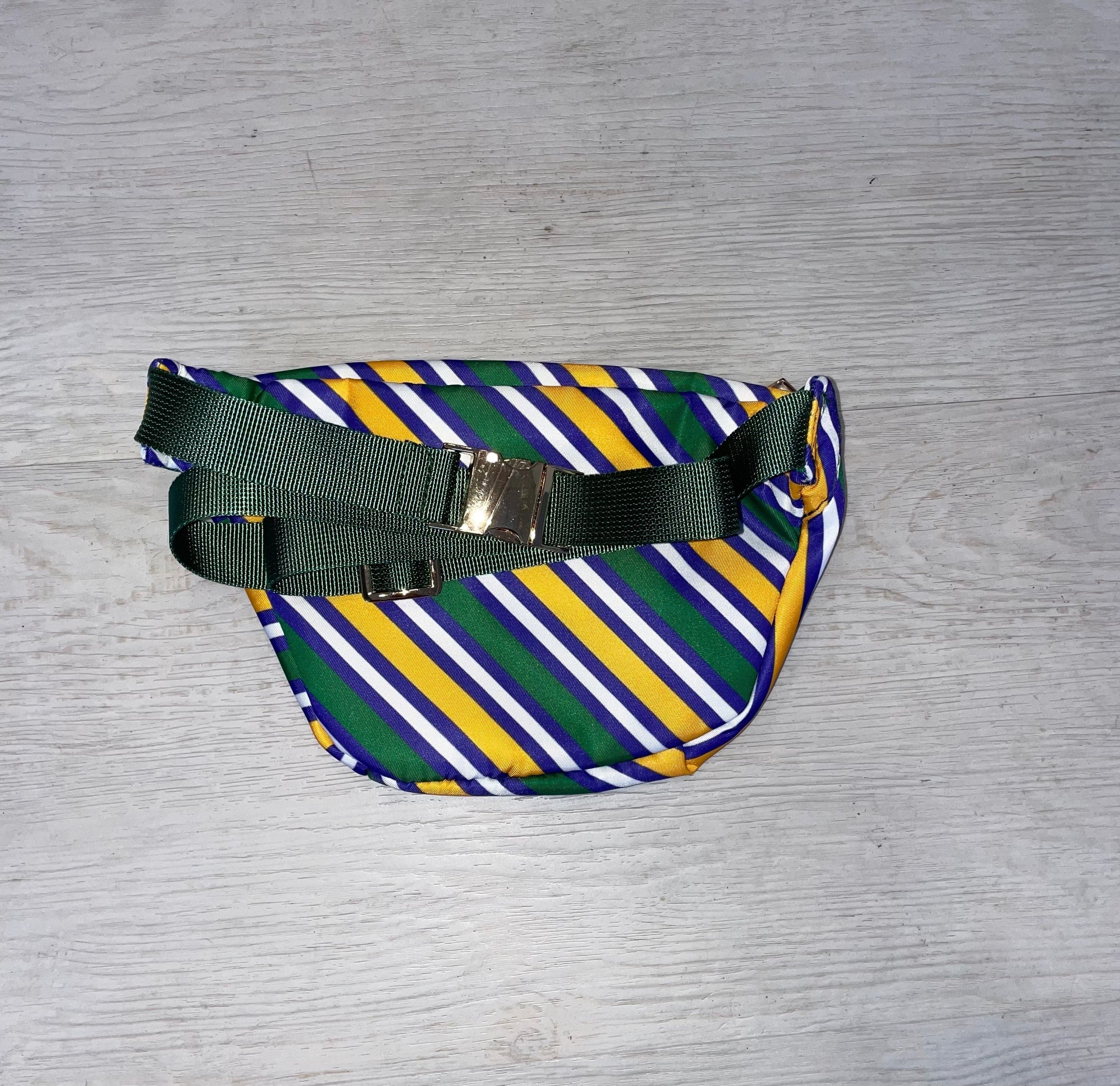 Bon Temps Boutique Bon Temps Boutique Mardi Gras Krewe Stripe Fanny Pack - Little Miss Muffin Children & Home