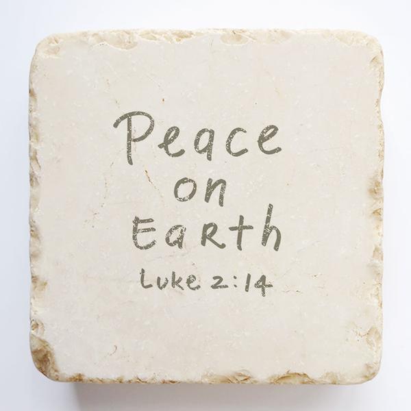 Twelve Stone Art Twelve Stone Art Luke 2:14 Small Stone Block - Little Miss Muffin Children & Home